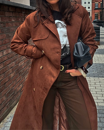 Women's Banbury Suede Trench Coat