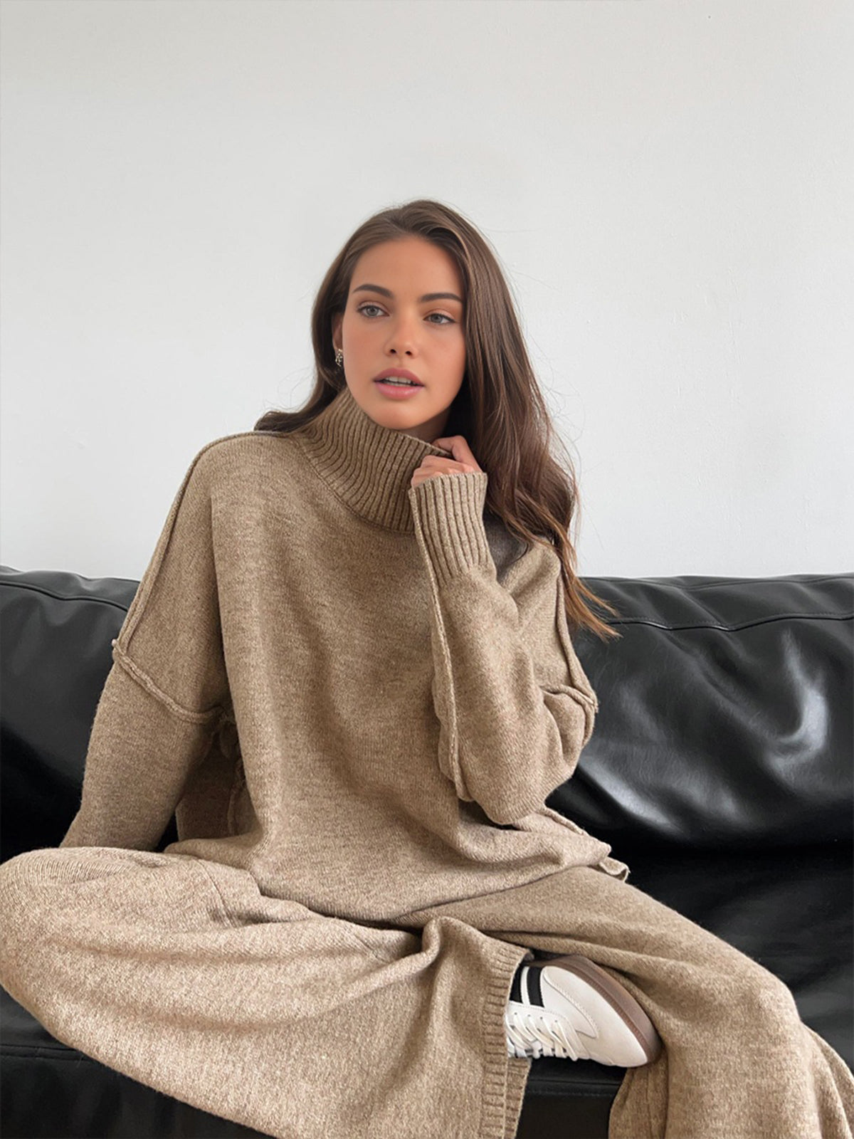 Soft Knit Turtleneck Lounge Set