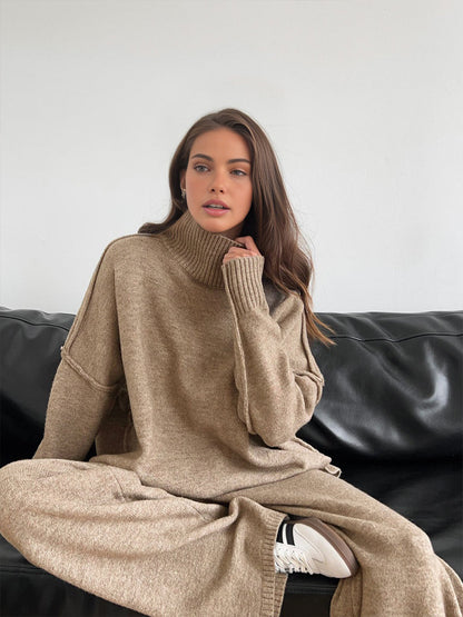 Soft Knit Turtleneck Lounge Set