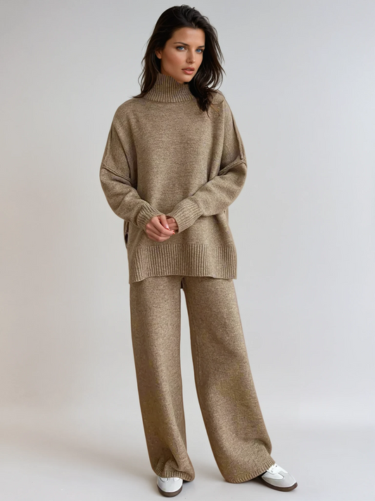 Soft Knit Turtleneck Lounge Set