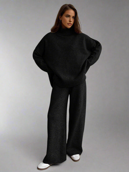 Soft Knit Turtleneck Lounge Set