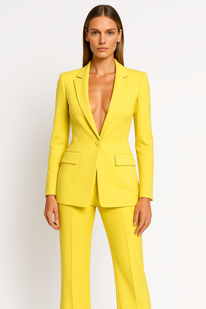 Tailored Blazer & Wide-Leg Trouser Set