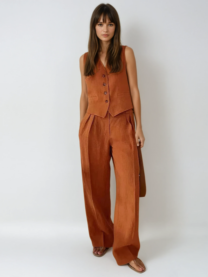 Cotton Linen Two-Piece Set