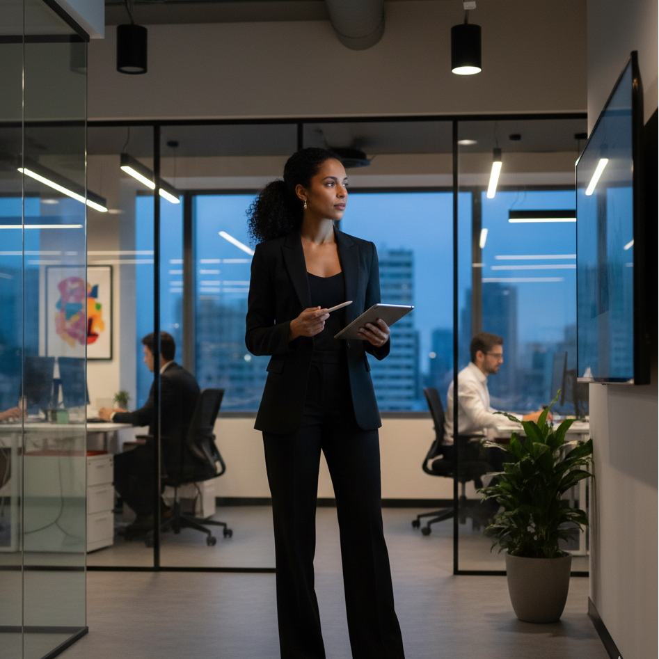 Tailored Blazer & Wide-Leg Trouser Set