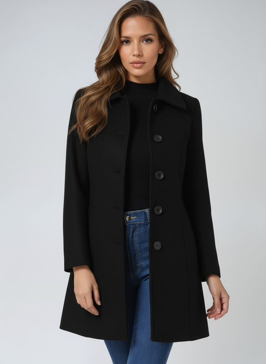 Women's Single Breasted Winter Trench Coat