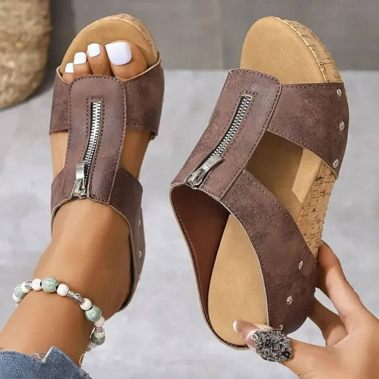 Nina™ – Bequeme Orthopädische Sandalen mit Offener Spitze