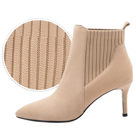 Damenstiefel mit dünnem Absatz